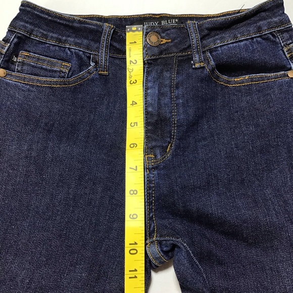 Judy Blue Slim Bootcut Dark Indigo Jeans - Picture 10 of 13